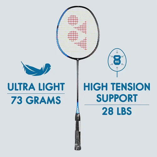 Miniatura 2 de YONEX Raqueta de bádminton Smash (G4, 2.57 oz, 28 libras de tensión)
