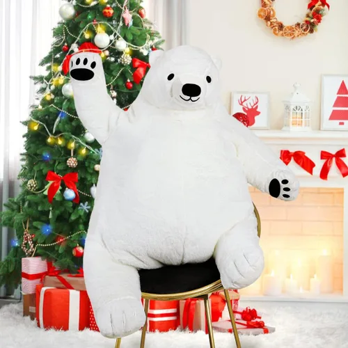 Miniatura 10 de SNOWOLF Djungelskog Oso Gigante de Simulación Juguete de Oso de Peluche Animal de Peluche Muñeca de Felpa Enorme Tierno Oso Negro de Vida Silvestre