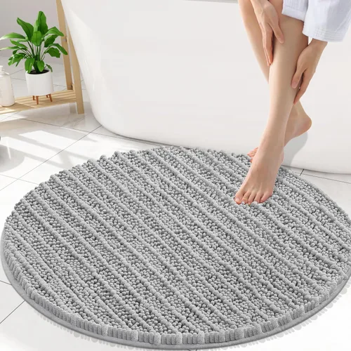 Miniatura 257 de Smiry Alfombras de Baño 24x16 pulgadas, Alfombras de Baño de Chenilla Extra Suaves y Absorbentes, Respaldo de Goma Antideslizante, Lavable a Máquina