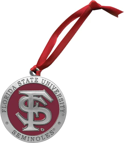 Miniatura 5 de Adorno de Alabama sin fecha Adorno de árbol de Navidad esculpido a mano Incrustación de metal de peltre Alma Mater intrincadamente elaborada