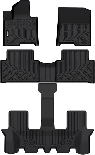 Miniatura 22 de VIWIK Alfombrillas de Piso para Kia Sorento de 7 asientos 2016-2020 S/L/LX/EX/SX/SX Limited, Alfombrillas de Coche Automotrices 3D Antideslizantes