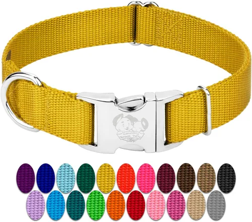 Miniatura 15 de Country Brook Petz – Collar de nailon premium para perro con hebilla de metal para razas pequeñas, medianas y grandes - Más de 10 colores cálidos