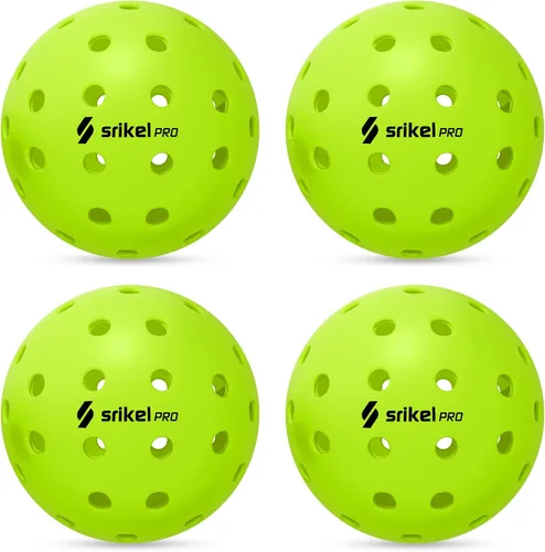 Miniatura 18 de Bolas de Pickleball Srikel para Exteriores - Bolas de Pickleball Aprobadas por USAPA, Diseño Roto-Moldeado Sin Costuras para Durabilidad, 4 Paquetes