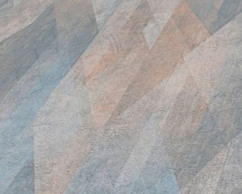 Miniatura 3 de CONCORD WALLCOVERINGS ™ Papel pintado moderno con textura, pared de vinilo decorativo, beige, azul, crema, naranja, turquesa, 21 pulgadas x 33 pies