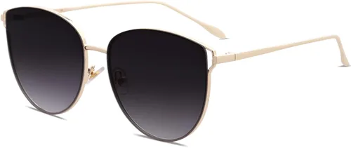 Miniatura 2 de SOJOS SJ1085 - Lentes de sol planos con espejo para mujer