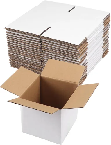 Miniatura 27 de Hoikwo Paquete de 40 cajas de envío de 4 x 4 x 2 para pequeñas empresas, cajas de cartón de embalaje negras, caja de embalaje de correo móvil