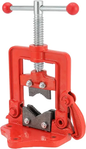 Tornillo de tubo de servicio pesado - 0.4 a 2.4 pulgadas de capacidad, enhebrador de tornillo de banco forjado para cortar y fijar tubos de 10 a