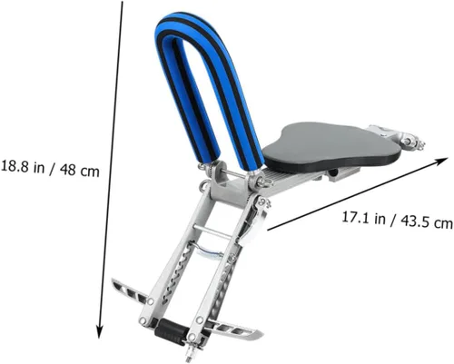 Miniatura 4 de UKCOCO 1 asiento de bicicleta al aire libre montado en la parte delantera para niños, diseño portátil ligero y seguro para viajes de padres
