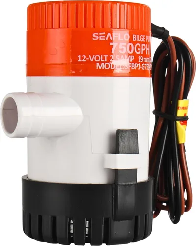 Miniatura 15 de SEAFLO Bomba de Sentina Serie 01 500 GPH – 12V, Salida de 3/4", Bomba Sumergible Marina con Protección Antibloqueo de Aire, Certificado CE y RoHS