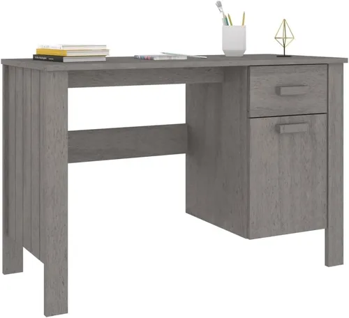 Miniatura 4 de Escritorio de madera para computadora con un cajón y una puerta para oficina en casa, escritorio ejecutivo, escritorio de estudio, escritorio