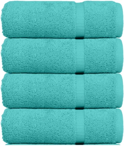 Miniatura 30 de Colección de calidad de hotel y spa, altamente absorbente y de secado rápido, 100% algodón turco, 750+ GSM, toallas ecológicas, toallas con borde