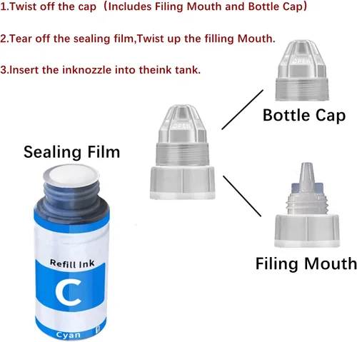 Miniatura 3 de Botellas de tinta de repuesto compatibles con GI290 para Canon PIXMA G1000 G1200 G1800 G2100 G2200 G2400 G2800 G3200 G3600 G3800 G4100 G4600 G4211 0