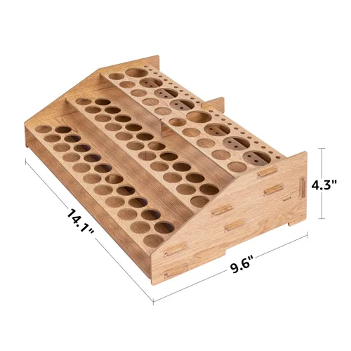 Miniatura 4 de Amazon Basics Estante organizador de pinceles y pintura para manualidades, con capacidad para hasta 60 botellas (52 1 pulgadas y 8 1.47 pulgadas)