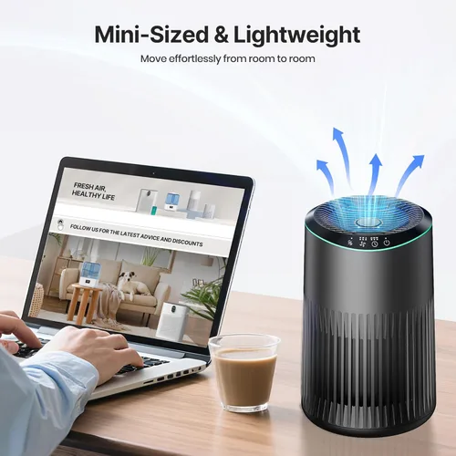 Miniatura 7 de Purificadores de aire para el hogar, purificador de aire para olores de humo con esponja de fragancia, purificador de aire pequeño con modo