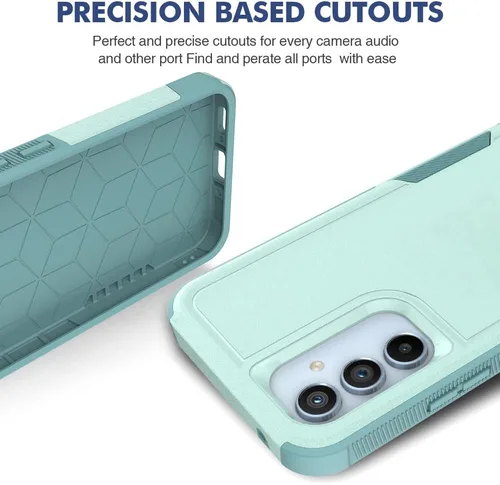 Miniatura 163 de Jeylly Compatible con Samsung Galaxy A22 5G Funda, Funda Samsung A22 5G con 2pcs protectores de pantalla de vidrio templado