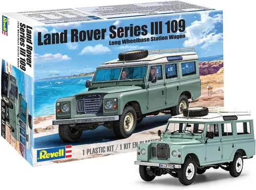 Revell 85-4498 Land Rover Series III 109 - Kit de camión modelo a escala 1:24, 184 piezas, nivel de habilidad 5, kit de construcción de modelo,