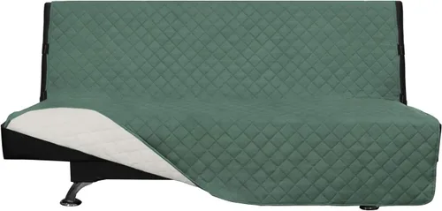 Miniatura 329 de Easy-Going - Funda para sofá, futón y sillón sin reposabrazos, reversible, resistente al agua, para mascotas y niños (azul oscuro/azul claro)