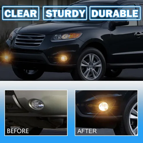 Miniatura 5 de Boxlight - Luces antiniebla compatibles con Hyundai Santa Fe 2007 2008 2009, un par de luces antiniebla con lente transparente para parachoques