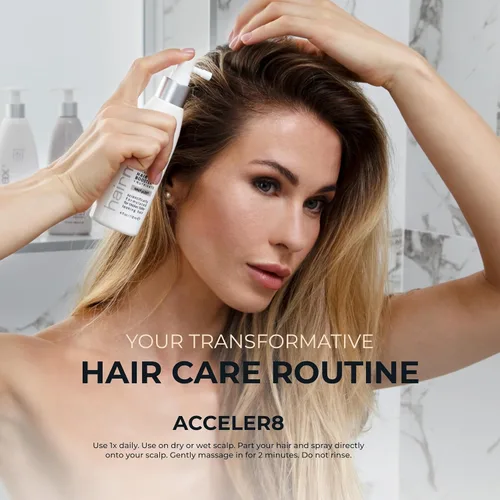 Miniatura 6 de Hairmax Set de cuidado del cabello de densidad – para cabello fino – Champú vigorizante, acondicionador y refuerzo del cabello – para hombres