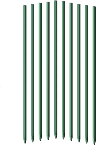 Garden Stakes - Juego de 50 estacas de 3 pies de diámetro, ecológicas para plantas de 1/4 pulgadas de diámetro, estacas de tomate, verde