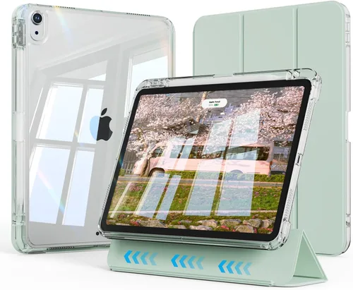 Miniatura 10 de Funda híbrida para iPad Air de 11 pulgadas (M4) 2026/(M3) 2025/(M2) 2024, iPad Air de 5ª/4ª generación 2022/2020 de 10.9 pulgadas con soporte
