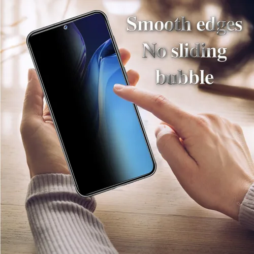 Miniatura 5 de Paquete de 3 protectores de pantalla de privacidad para Samsung Galaxy S23 5G, película de vidrio templado privado antiespía, compatible