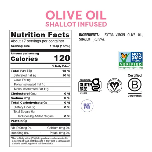 Miniatura 2 de Fody Foods Aceite de Oliva Virgen Extra Vegano Infusión de chalota de fabricación italiana Certificado bajo FODMAP Apto para tripas Fibras
