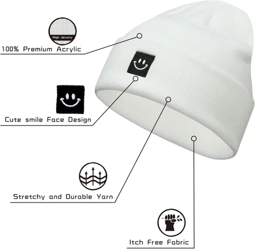 Miniatura 6 de Paladoo Gorro de punto para hombre y mujer, paquete de 2