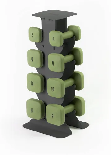 Miniatura 43 de WeGym SafeGrip Square Dumbbells with Anti Slip Handles, Aesthetic Free Weights for Home Workouts, Stable Design Prevents Rolling during Floor