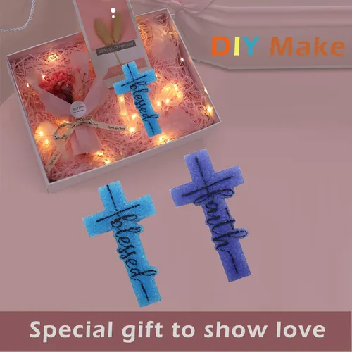 Miniatura 4 de 2 moldes de freshie cruzados, moldes de silicona para colgar en forma de cruz bendecida y fe, moldes de silicona grandes aptos para horno
