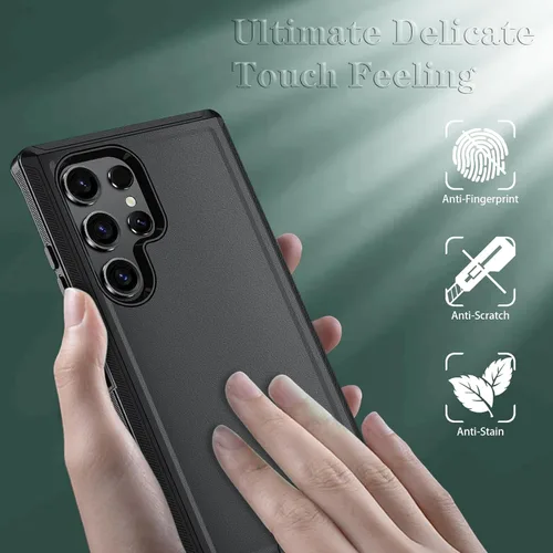 Miniatura 4 de ONOLA Funda compatible con Samsung Galaxy S24 Ultra con protector de pantalla HD, resistente a los golpes y a las caídas, funda de 3 capas