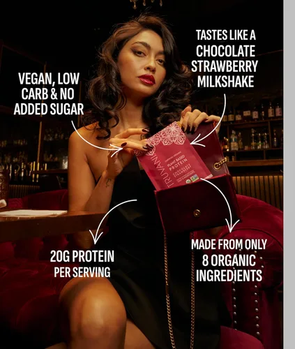 Miniatura 3 de Truvani Proteína vegana de guisante en polvo Chocolate y fresa 0.71 oz de proteína orgánica a base de plantas 20 porciones Keto Sin gluten