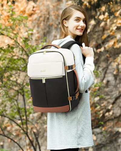 Miniatura 9 de LOVEVOOK - Mochila de Mano, Mochila de Viaje de 40L para Mujer con 3 Cubos de Embalaje, Mochilas de viaje