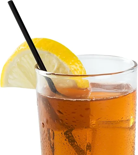 AmerCare Royal Slim Sip - Pajitas de plástico, agitadores desechables sin envolver para cócteles, leche, café y té, 5 pulgadas, negro, paquete de