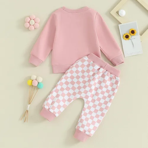 Miniatura 3 de Lesimsam Conjunto de sudadera de manga larga para bebé niño y niña, para otoño e invierno