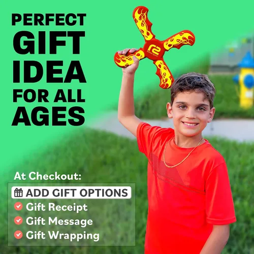 Miniatura 5 de Divertido boomerang para niños, suave y fácil de usar, juguetes al aire libre para niños o adultos, el mejor regalo para niños y niñas de 6, 7, 8