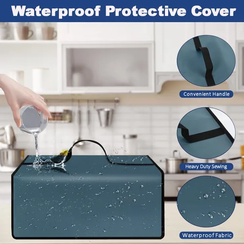 Miniatura 5 de Funda para tostadora Bella de 2 rebanadas delgada, Funda para tostadora de 2 rebanadas, Funda para tostadora impermeable, resistente al calor y al