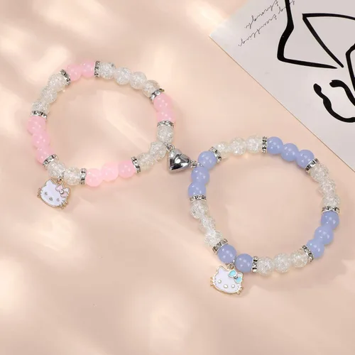 Miniatura 4 de SacXand Matching Bracelets for Couples Kitty Friendship braclets for best friends bf and gf Halloween Christmas Jewelry Gifts for Women Men Girls