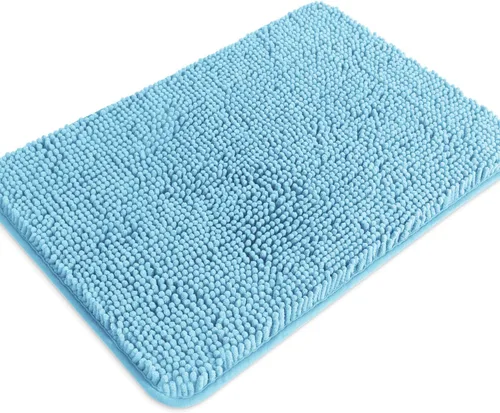 Miniatura 89 de Alfombra de baño pequeña de 12 x 18 pulgadas, lavable y absorbente, antideslizante, alfombra de baño de felpilla gruesa y suave para baño, ducha