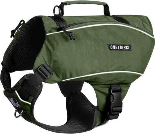 Miniatura 9 de ONETIGRIS CAMLUS - Mochila para perros en forma de Y, sin tirones, con anillas en D, ligera, para senderismo, caza, campamento, viajes