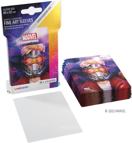 Miniatura 3 de Gamegenic Marvel Champions The Card Game - Juego de cartas oficial Star-Lord Fine Art, paquete de 50 fundas artísticas y 1 funda transparente