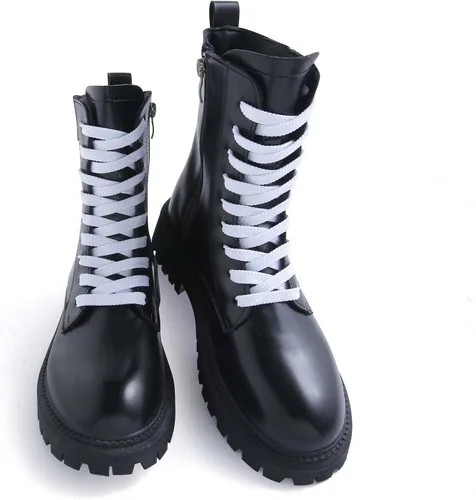 Miniatura 2 de VSUDO Cordones planos de doble capa para zapatillas de deporte, cordones planos gruesos de los zapatos de las zapatillas