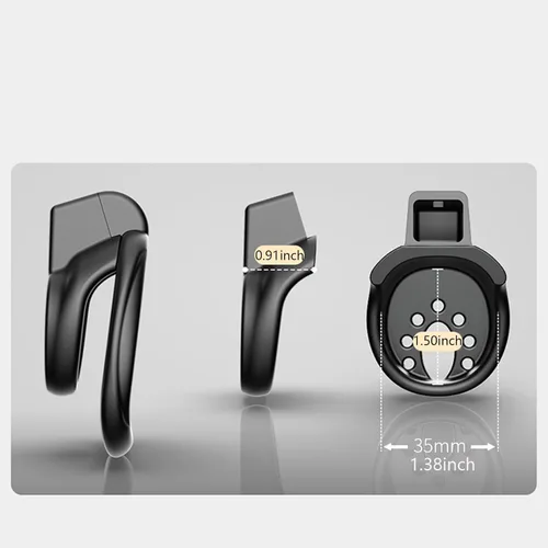 Jaula de castidad masculina con 3 tamaños de anillos y llave, jaula impermeable para pene ligero, jaula de pene negro, jaula de pene para adultos,