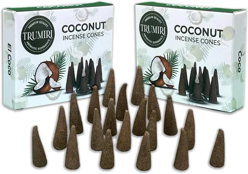 Miniatura 29 de TRUMIRI Incienso ámbar – Paquete de 20 conos (2 x 10) – Incienso de cono perfumado