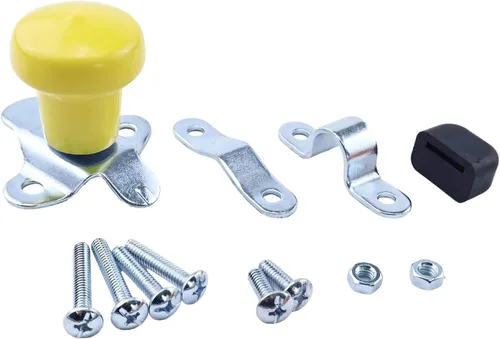 Miniatura 6 de Pomo giratorio para volante WSV122R con funda de goma, ajuste universal para John Deere Case Ford Tractors Woods Spinner y muchos más autos, Rojo