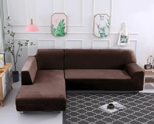 Miniatura 3 de MIFXIN Fundas de sofá modulares en forma de L, 2 piezas, elásticas y elásticas para sofá esquinero, protector de muebles para sala de estar