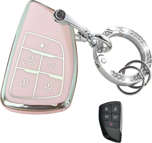 Miniatura 9 de para Funda de Llavero de Chevy Protector de Llave Compatible con 2021-2025 Chevy Tahoe Suburban GMC Yukon Denali Silverado Llaves Inteligentes