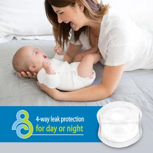 Miniatura 2 de Dr. Brown's Almohadillas desechables para el pecho para protección a prueba de fugas, almohadillas de lactancia absorbentes y discretas con tiras