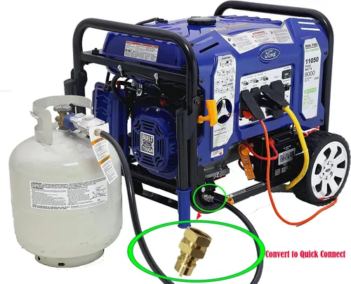 Miniatura 6 de Generador de combustible dual de latón macizo hembra y macho, manguera de propano natural, conexión rápida, accesorios de desconexión para tubería