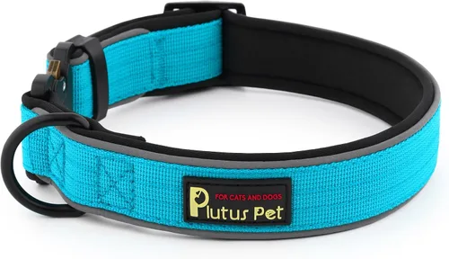 Miniatura 11 de Collar táctico para perro Plutus Pet, reflectante, collar ajustable resistente para perro, suave acolchado y cómodo, para perros pequeños, medianos
